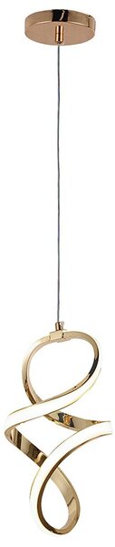 Toolight Toolight, LED závesné svietidlo 24W, 4000K, 4500lm, G074-1CP, zlatá, OSW-08662