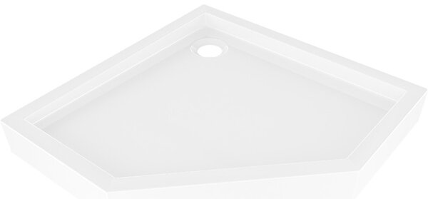 Mexen Flow+, päťuholníková sprchová vanička 90 x 90 cm, biela lesklá, 46P109090H
