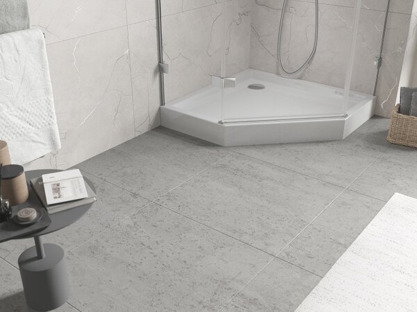 Mexen Flow+, päťuholníková sprchová vanička 90 x 90 cm, biela lesklá, 46P109090H