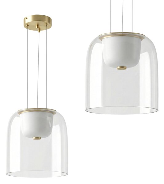 Toolight Toolight, LED závesné svietidlo 7W, 4000K, 1000lm, APP1689-1PC A, zlatá, OSW-04378