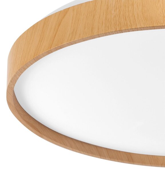 Toolight Toolight, LED stropné svietidlo 40cm, 24W, 4000lm, G116-C, prírodná hnedá-biela, OSW-06382