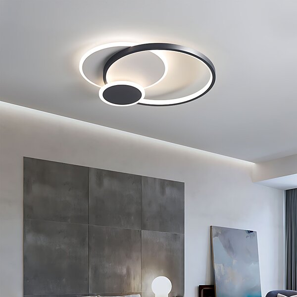Toolight Toolight, LED stropné svietidlo + diaľkové ovládanie, APP1709-C, čierna, OSW-04038