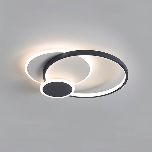 Toolight Toolight, LED stropné svietidlo + diaľkové ovládanie, APP1709-C, čierna, OSW-04038