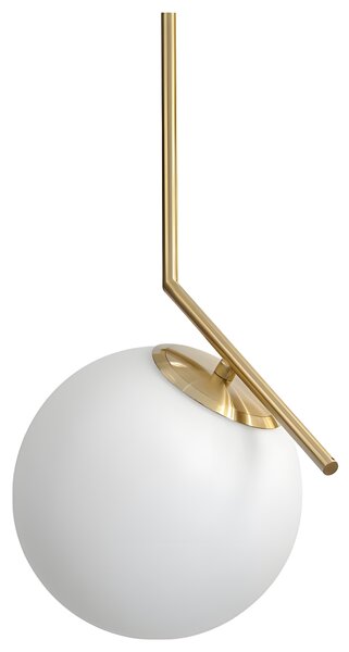 Toolight Toolight, stropná lampa sklenená guľa z bieleho zlata 1xE27, G106-1W, zlatá-biela, OSW-09731