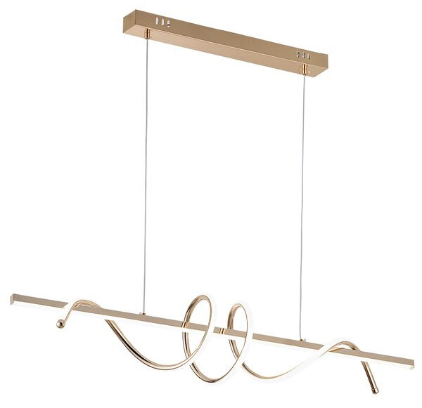 Toolight Toolight, LED závesné svietidlo 100cm, 70W, 4500lm, G065-CP, zlatá, OSW-08698