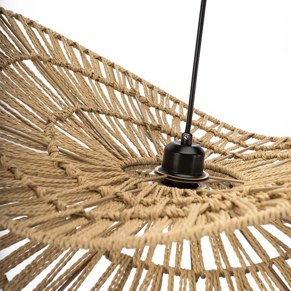 Toolight Toolight, prírodné BOHO závesné svietidlo 80cm, APP1738-1CP, OSW-06061