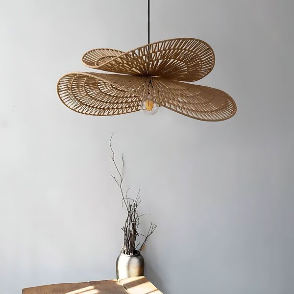Toolight Toolight, závesné svietidlo BOHO 50cm, 1xE27, APP1737-1CP, prírodná hnedá-čierna, OSW-06060