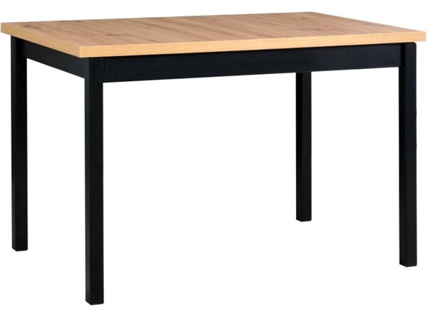 MEBLINE Stôl MAX 10 70x120/160 artisan laminát / čierny