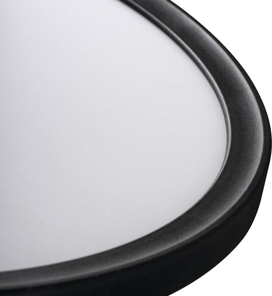 KANLUX KANLUX, AZPO stropné LED svietidlo, priemer 420mm, 22W, 3000/4000/6000K, IP54, čierna matná, 31517