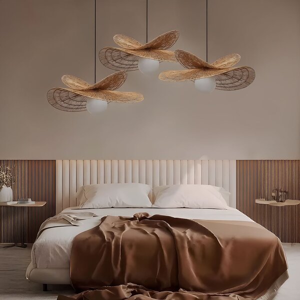 Toolight Toolight, závesné svietidlo BOHO 50cm, 1xE27, APP1737-1CP, prírodná hnedá-čierna, OSW-06060