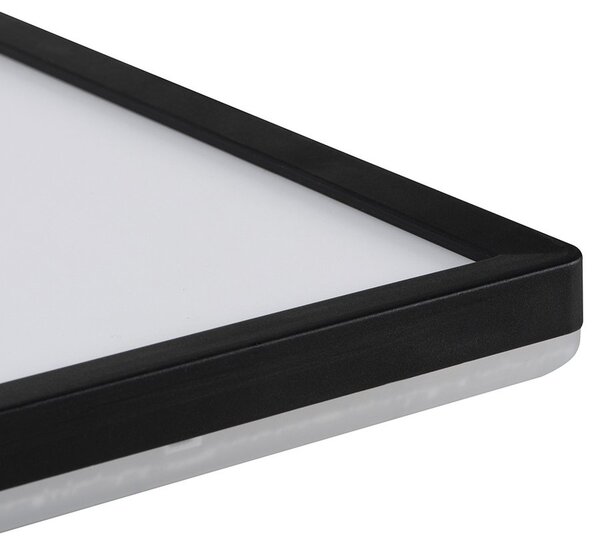 KANLUX KANLUX, AZPO stropné LED svietidlo, 225x225mm, 12,3W, 3000/4000/6000K, IP54, čierna matná, 31531