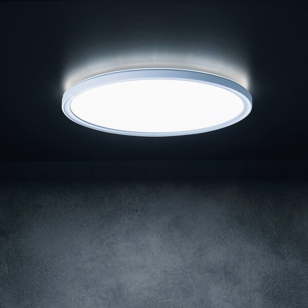 KANLUX KANLUX, AZPO stropné LED svietidlo, priemer 225mm, 11,8W, 3000/4000/6000K, IP54, biela, 31512