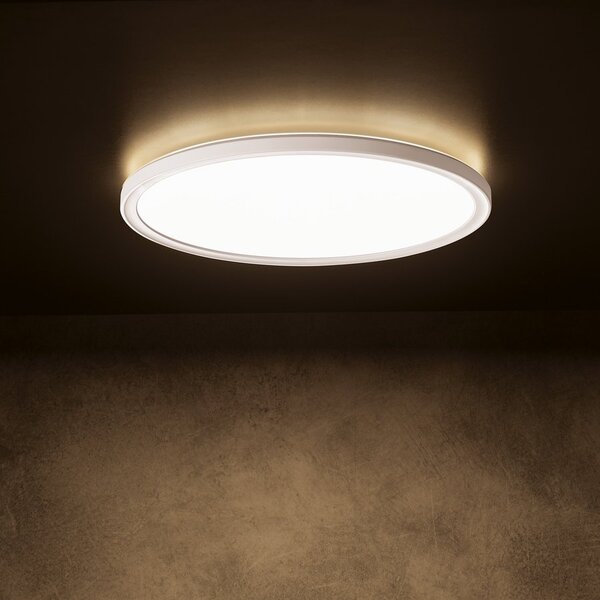 KANLUX KANLUX, AZPO stropné LED svietidlo, priemer 225mm, 11,8W, 3000/4000/6000K, IP54, biela, 31512