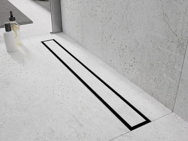 Mexen Flat 360° M13 sprchový žľab 2v1, 60 cm, brúsený grafit, 1E10060-40