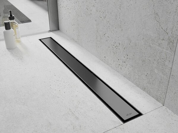Mexen Flat 360° M13 sprchový žľab 2v1, 60 cm, brúsený grafit, 1E10060-40