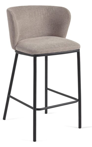 Svetlohnedá barová stolička (výška sedadla 65 cm) Ciselia – Kave Home