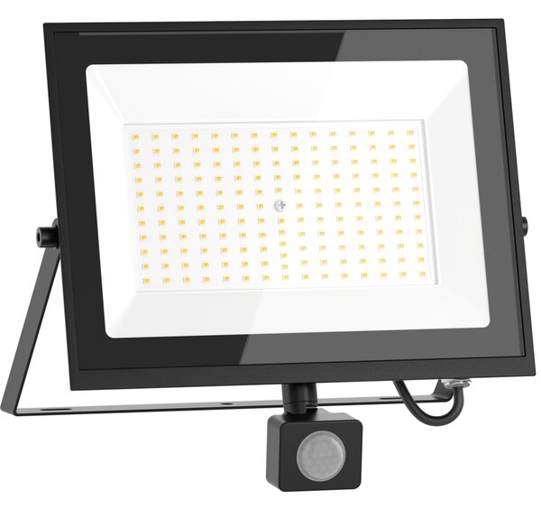 Mexen Luxpro+ LED reflektor s pohybovým senzorom, 100W, neutrálna - 4000K, 11000 lm, čierna - L236-100-40-70