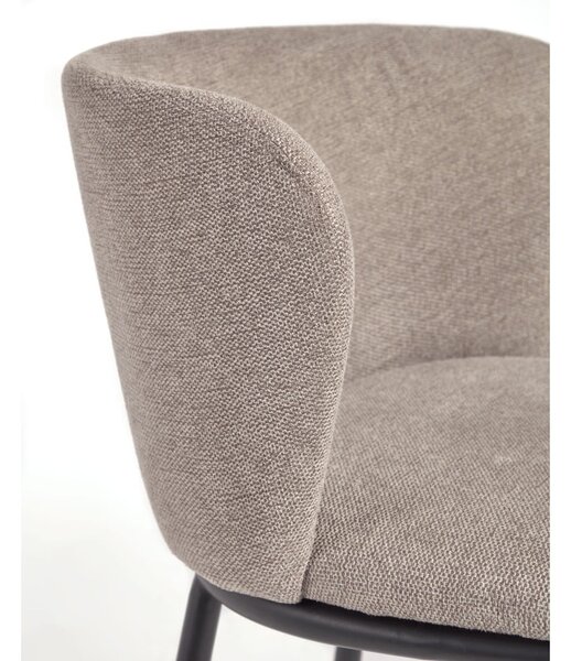 Svetlohnedá barová stolička (výška sedadla 65 cm) Ciselia – Kave Home