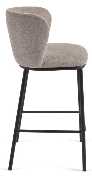 Svetlohnedá barová stolička (výška sedadla 65 cm) Ciselia – Kave Home
