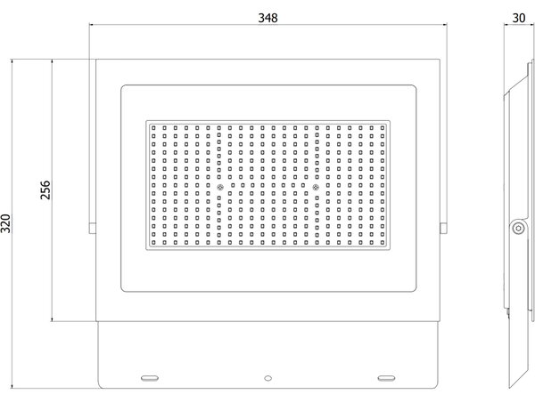 Mexen Luxpro LED reflektor, 200W, neutrálna - 4000K, 18000 lm, čierna - L230-200-40-70