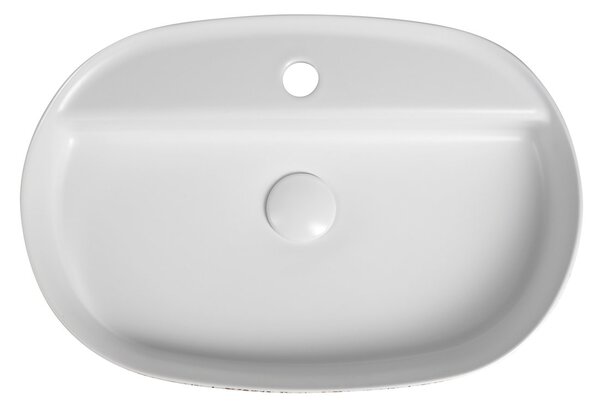 Isvea Isvea, INFINITY OVAL keramické umývadlo na dosku, 60x40cm, terrazzo, 10NF65060-2L-TRZ