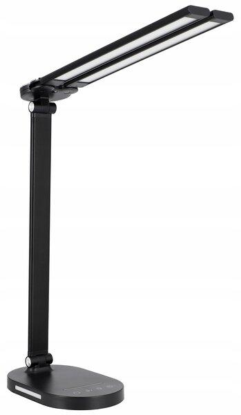 Smart LED LED stolná pracovná lampička CCT/15W/755Lm/USB/čierna farba