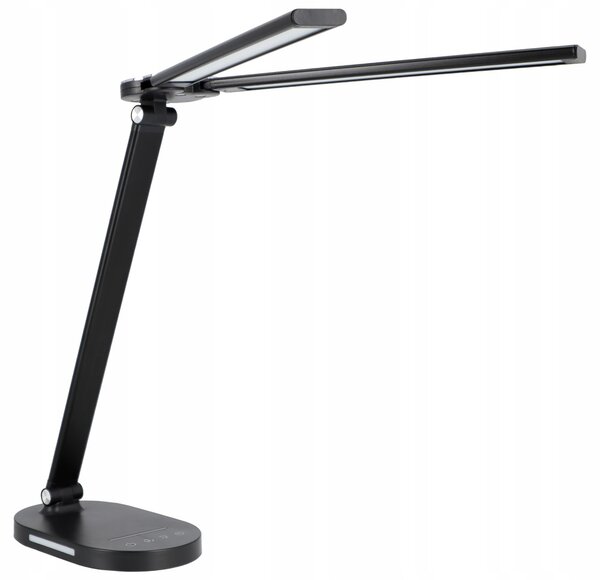 Smart LED LED stolná pracovná lampička CCT/15W/755Lm/USB/čierna farba