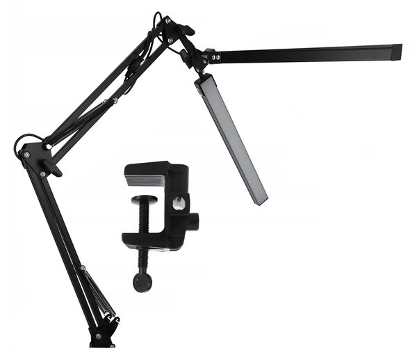 Smart LED LED stolná pracovná lampa CCT 2x10W 2x300Lm USB čierna farba