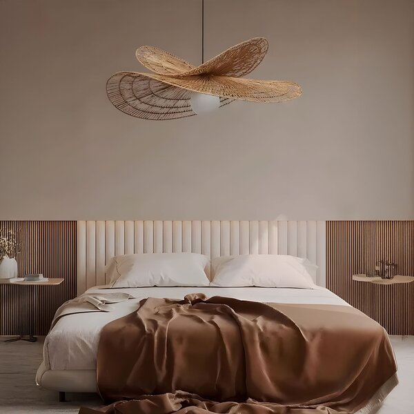 Toolight Toolight, prírodné BOHO závesné svietidlo 80cm, APP1738-1CP, OSW-06061