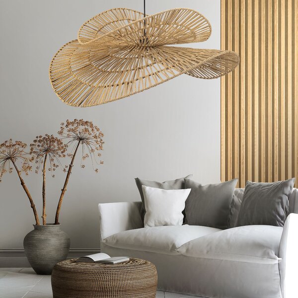 Toolight Toolight, prírodné BOHO závesné svietidlo 80cm, APP1738-1CP, OSW-06061