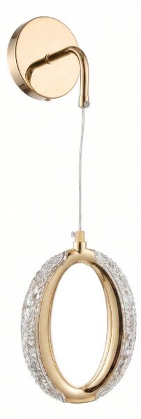 Toolight Toolight, LED nástenné svietidlo G175-W, zlatá lesklá, OSW-07819