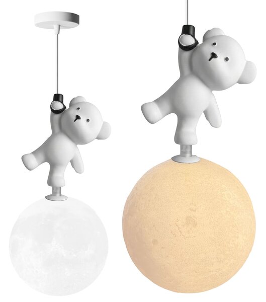 Toolight Toolight, závesné svietidlo MEDVEĎ STOJACI NA MESIACI G166-1CP, OSW-07806