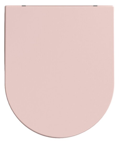 Isvea Isvea, INFINITY WC sedátko SLIM, Soft Close, Easy Take, ružová Salmon, 40KF0541I