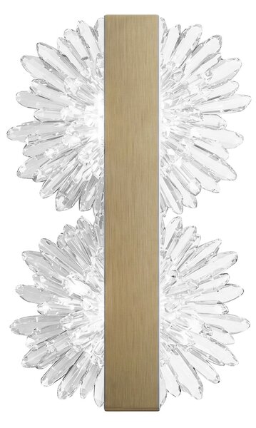 Toolight Toolight, LED nástenné svietidlo, 6W, 500lm, 4000K, G147-2W, zlatá matná, OSW-04703