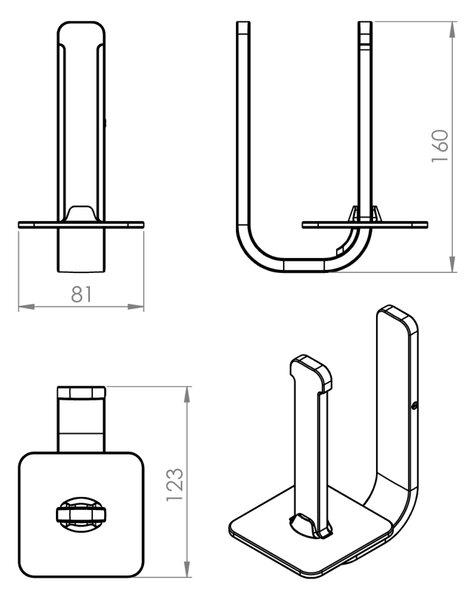 Gedy Gedy, OUTLINE držiak náhradného toaletného papiera, chróm, 3224213