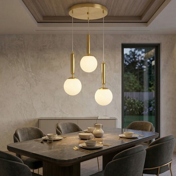 Toolight Toolight, ZÁVESNÁ STROPNÁ LAMPA G179-3CP GOLD, OSW-07823