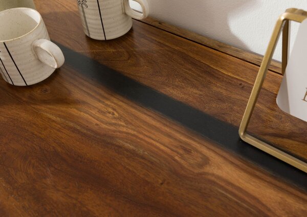 ANCONA Komoda Palisander 100x45x80 tmavo, hnedá, lakovaná