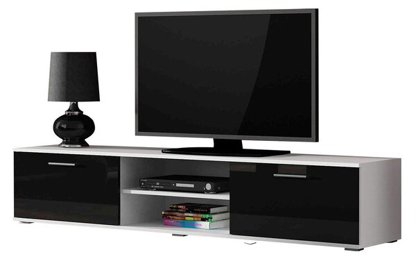 Mirjan24 TV stolík 180 Boho B3, Farby: čierny / čierny lesk 5902928097474