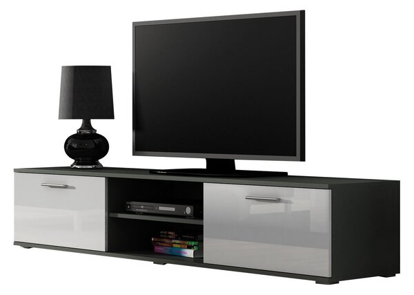 Mirjan24 TV stolík 180 Boho B3, Farby: čierny / čierny lesk 5902928097474