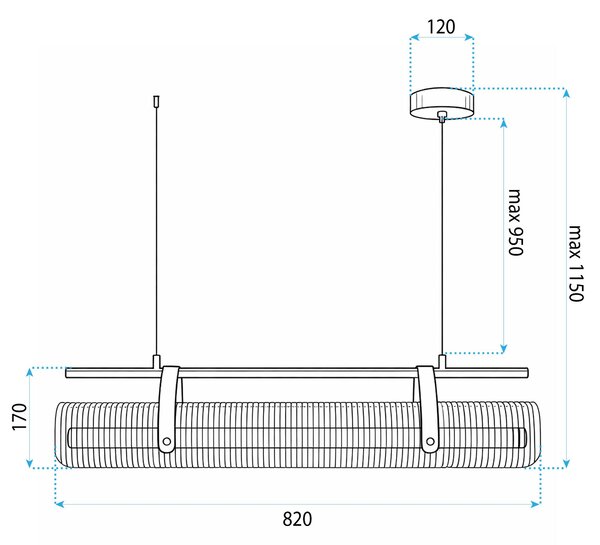 Toolight Toolight, Stropné svietidlo LED APP1796-CP Brush Gold, OSW-56300