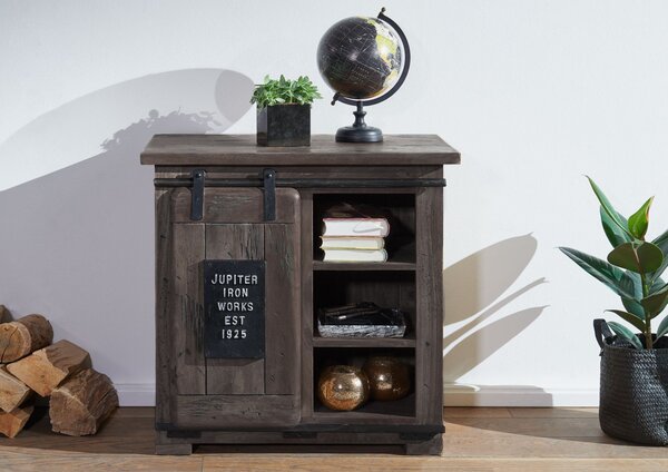 IRON Komoda mango 70x45x70 sivá, lakovaná