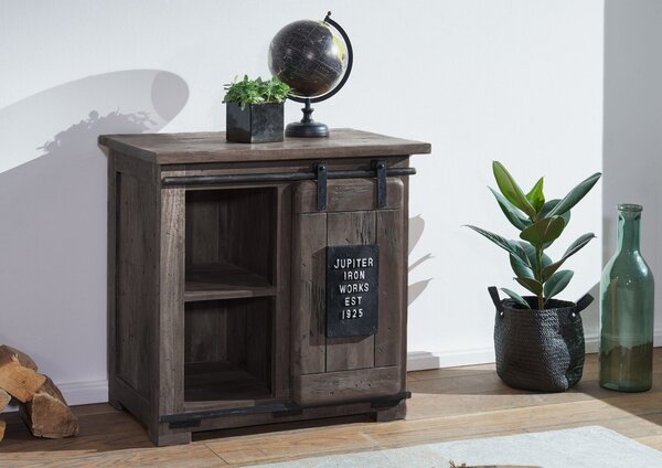 IRON Komoda mango 70x45x70 sivá, lakovaná
