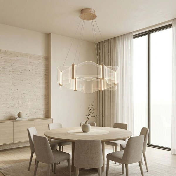 Toolight Rea, ZÁVESNÁ STROPNÁ LAMPA G151-CP GOLD, OSW-04707