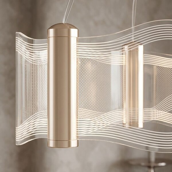 Toolight Rea, ZÁVESNÁ STROPNÁ LAMPA G151-CP GOLD, OSW-04707