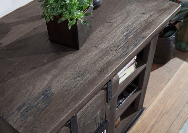 IRON Komoda mango 70x45x70 sivá, lakovaná