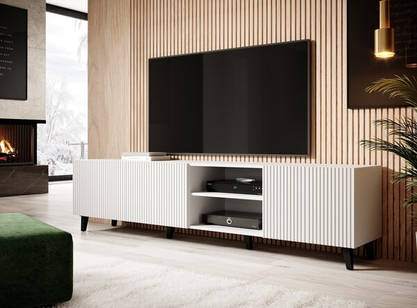 MEBLINE Komoda RTV FASO 200 biela