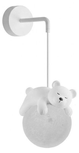 Toolight Rea, NÁSTENNÁ LAMPA NÁSTENNÉ SVIETIDLO WHITE BEAR G161-1W, OSW-07800