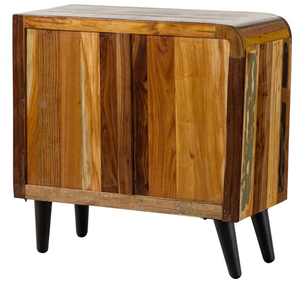 SIXTIES Komoda, regenerované drevo 90x40x86, viacfarebne, lakovaná