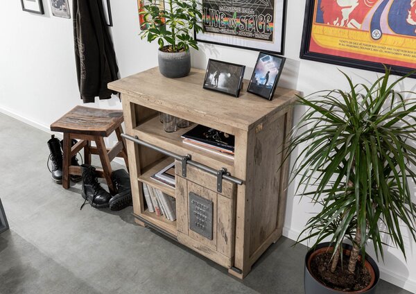 IRON Komoda Mango 80x45x85 lakovaná, bielou, farbou