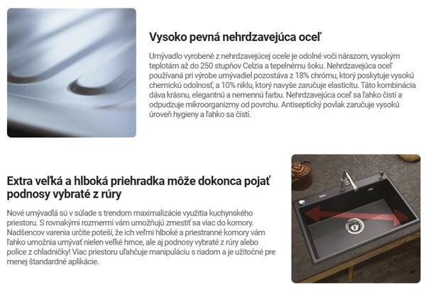 Deante Olfato, 1-komorový nerezový drez 550x505x200mm, zlatá matná, DEA-ZPO_R10B